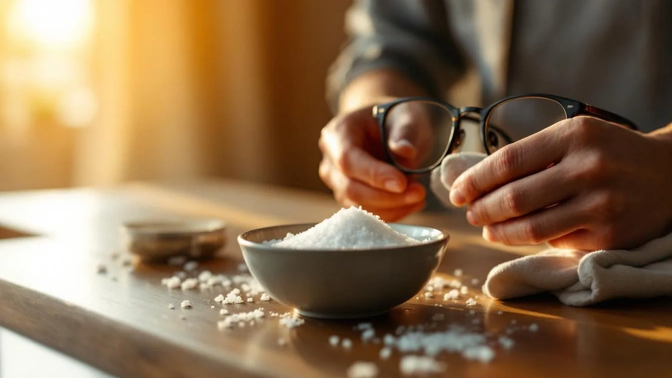 Aceto e sale: il segreto per pulire gli occhiali e non farli appannare stasera