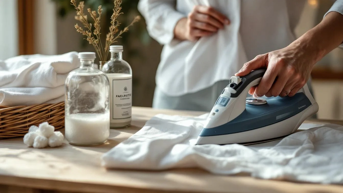 Ammorbidente e acqua distillata: la miscela per stirare le camicie di domani