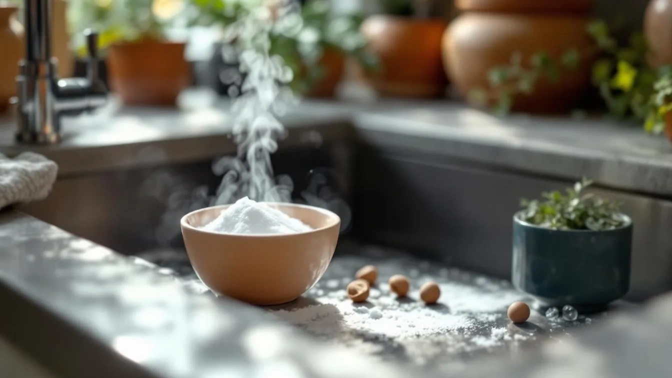 Bicarbonato e aceto nel lavello: la pulizia simbolica per iniziare l’anno