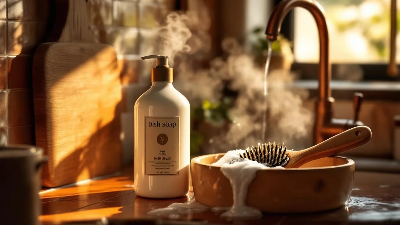 Sapone piatti e acqua calda: la regola per pulire le spazzole per capelli