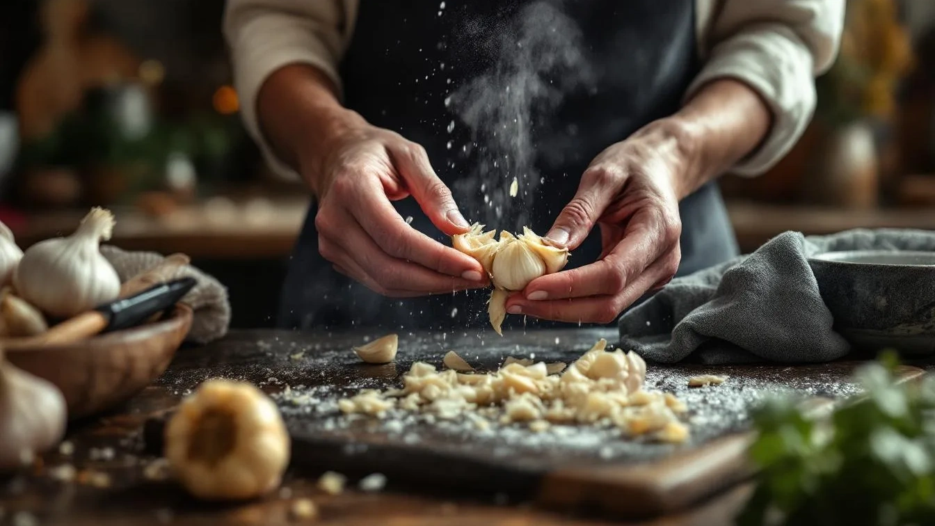 Sbucciare l’aglio con l’acqua calda: il segreto per non avere odori sulle dita